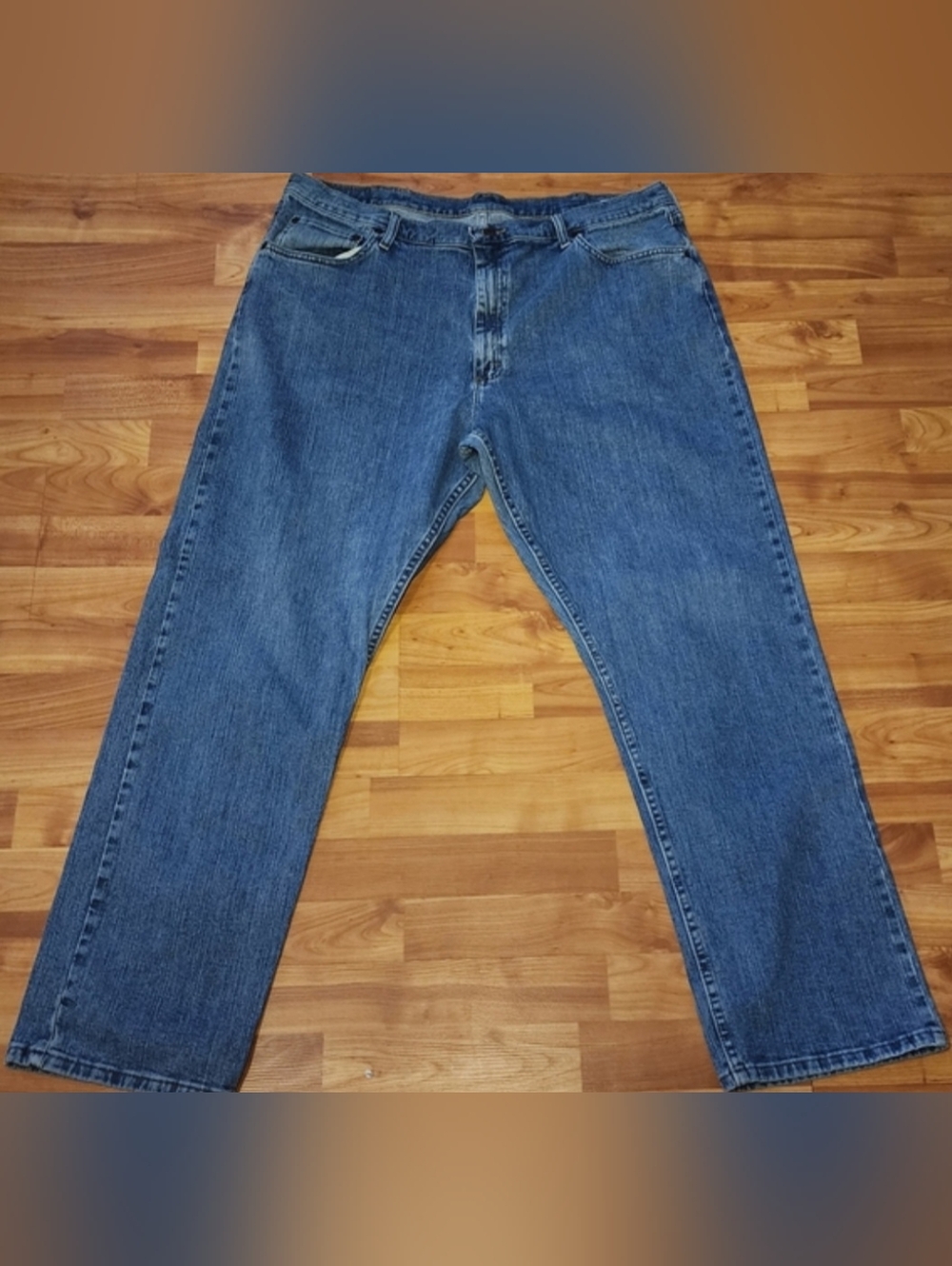 Wrangler Authentics Jeans Mens 40x32 Relaxed Fit Blue Denim Workwear